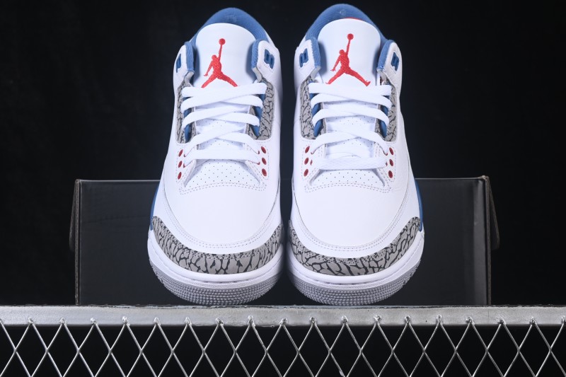 Air Jordan 3 Retro True Blue Basketball Shoes - IF4396-104