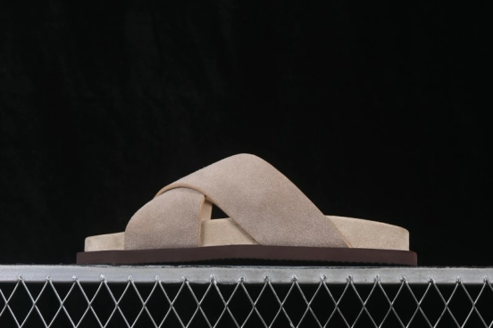 Brunello Cucinelli Suede Flat Slip-On Open-Toe Thong Sandals - 26IMZUSOLY327 TAUPE