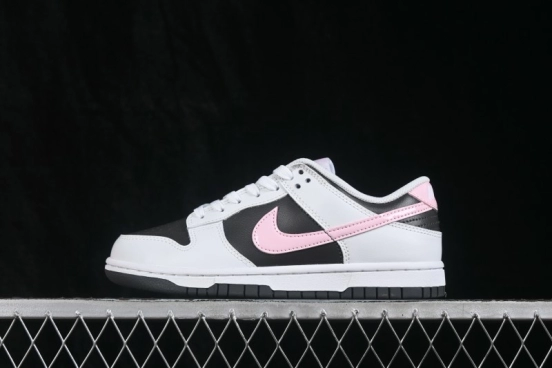 Nike SB Dunk Low White Black Pink Low-Top Casual Skate Shoes - IB8510-100