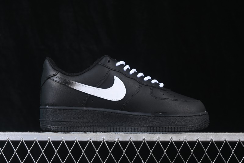 Nike Air Force 1 '07 Low Ink Silver Prelude Hand-Painted Graffiti Low-Top Casual Sneakers - CW2288-511