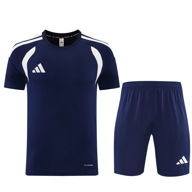 26/27 Adidas 14 Navy Short Sleeve+Soccer Shorts
