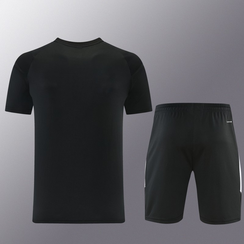 26/27 Adidas 14 Black Short Sleeve+Soccer Shorts