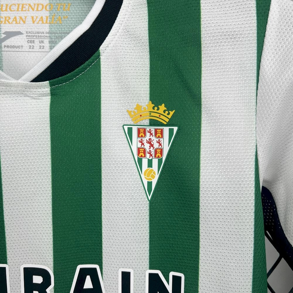 25/26 Kids Cordoba CF Home Jersey