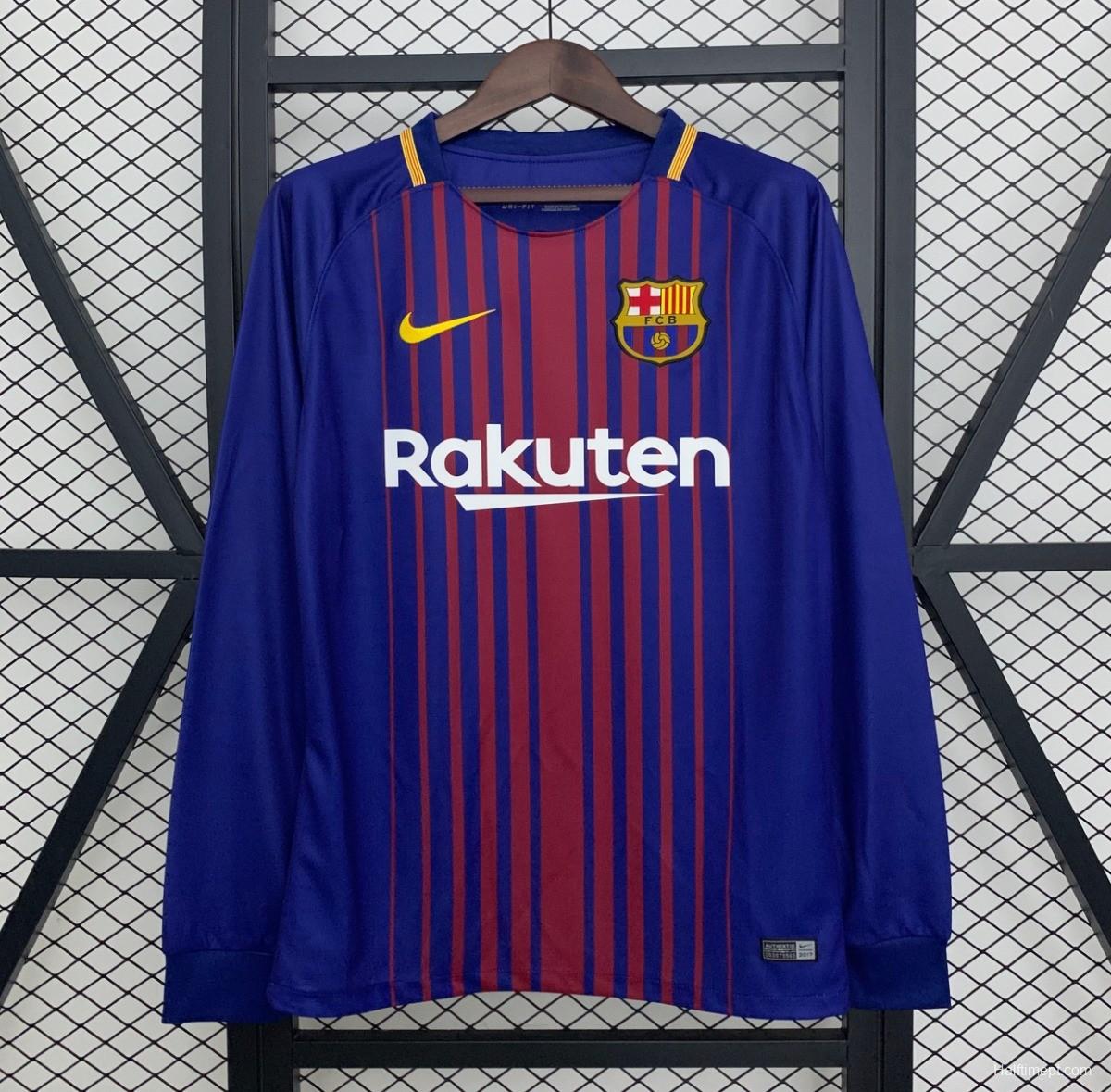 17/18 Retro Barcelona Home Jersey