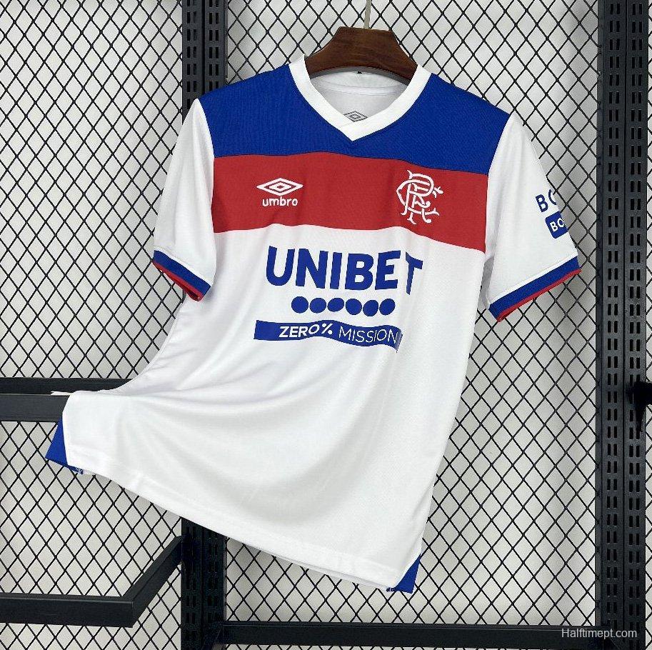 25/26 Glasgow Rangers Away White Jersey