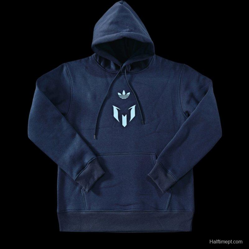 25/26 Inter Miami Messi Fleece-lined Hoodie 9 Color Full Zipper Jacket + Long Pants