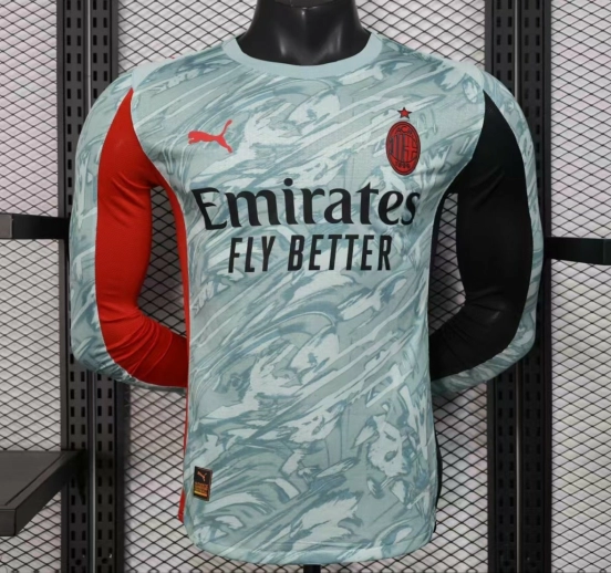 25/26 Player Version AC Milan Home Goalkeeper Long Sleeve Jersey