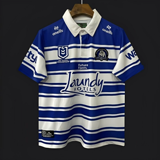 25/26 Canterbury-Bankstown Bulldogs Blue and White Hoops Jersey