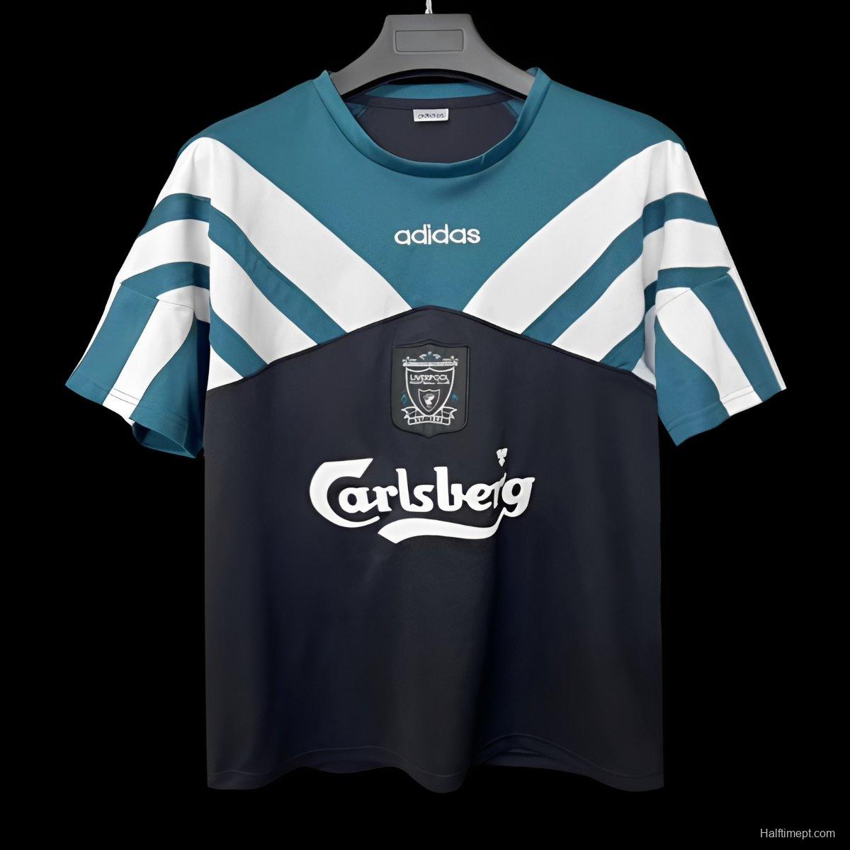 Retro 95/96 Liverpool Adidas Cotton Tee Jersey