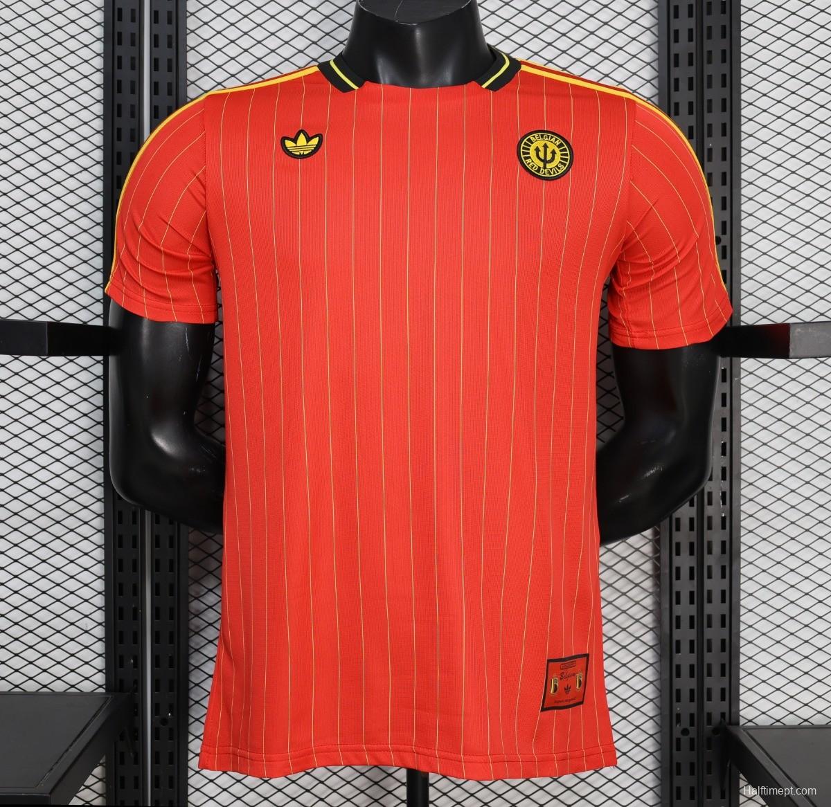 Player Version 2026 Belgium Red Terrace Icons White Jersey