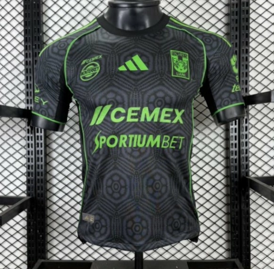 Player Version 25/26 Tigres UANL Adidas Third / Special Edition Black Jersey （SPORTIUMBET Ver.）