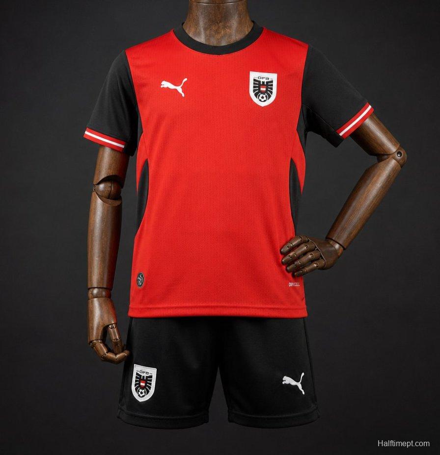 2026 Kids Austria World Cup Home Kit