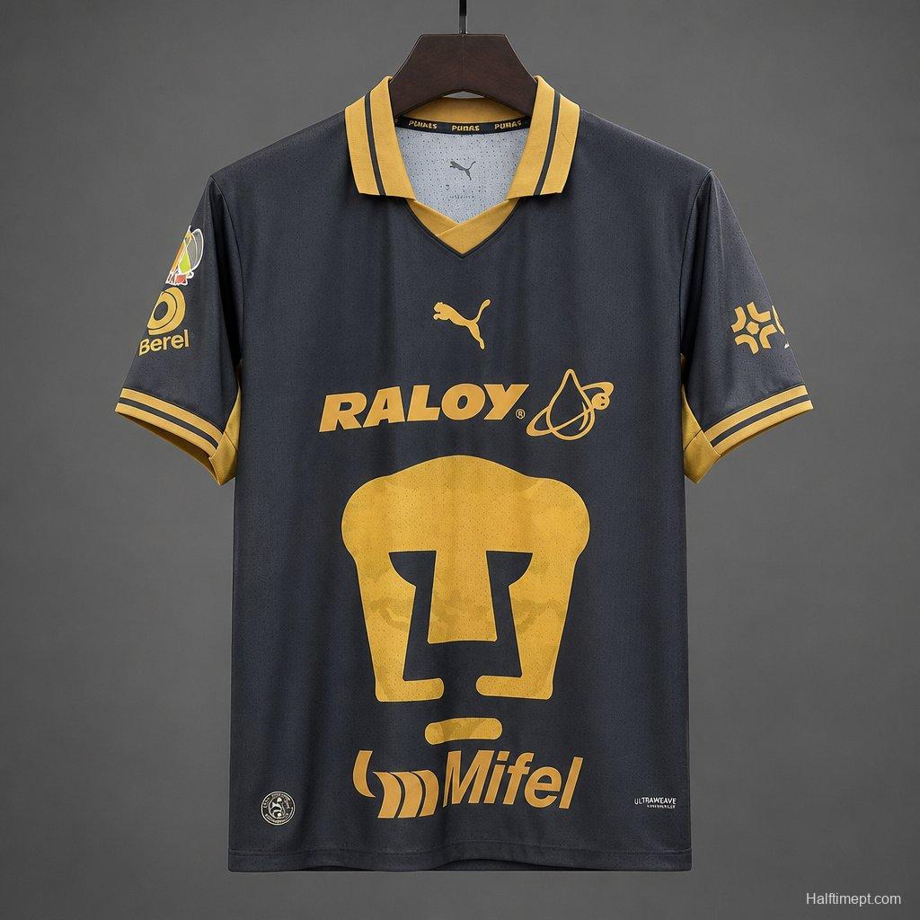26/27 Pumas UNAM Away Black Jersey