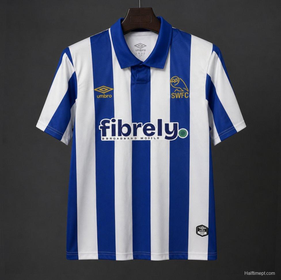 Player Version 26/27 Sheffield Wednesday Blue & White Stripes Home Jersey
