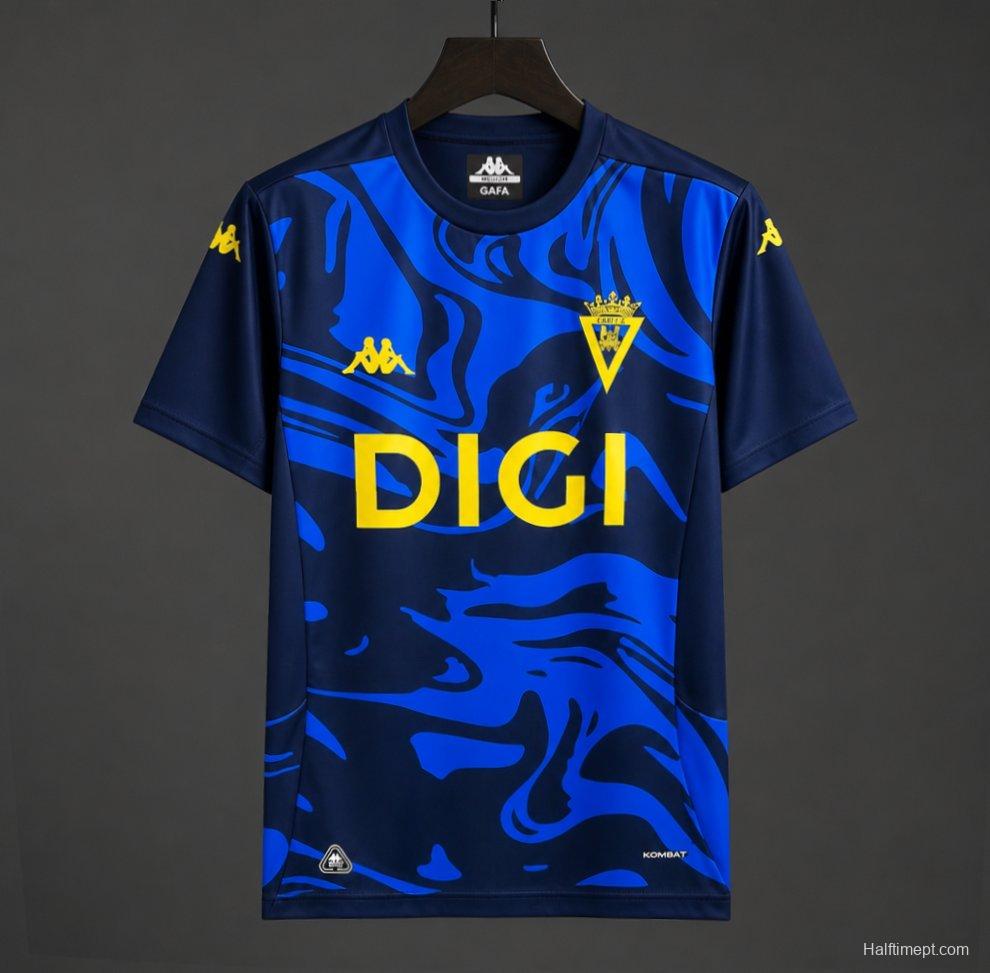 26/27 Cádiz CF Navy Blue Marble Pattern Pre-Match Jersey