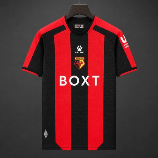 26/27 Watford Away Red Black Jersey