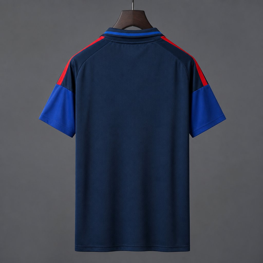 26/27 Olympique Lyonnais Half-Zip Navy Blue Training Jersey