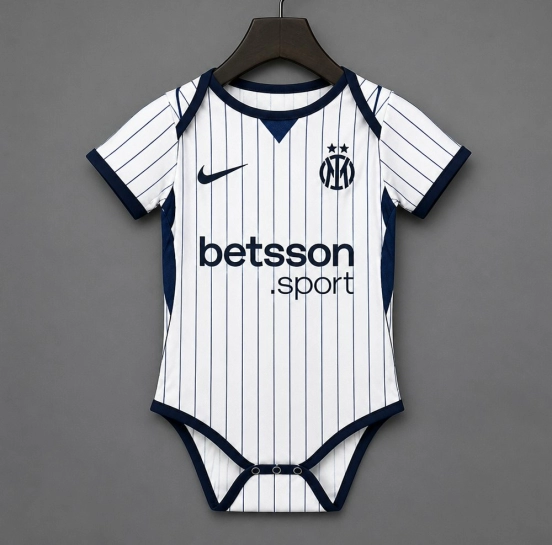 26/27 Inter Milan Away White Baby Romper Jersey