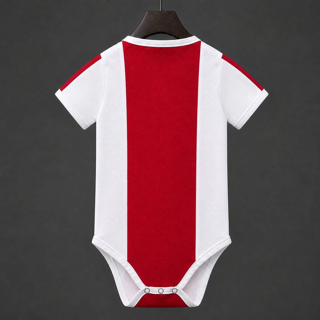 26/27 Ajax Home Baby Romper Jersey