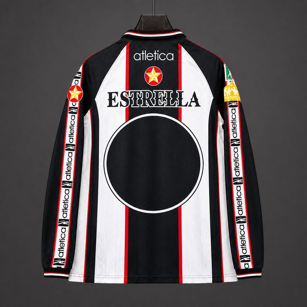 Retro 99/00 Atlas Third Long Sleeve Black/White  Jersey